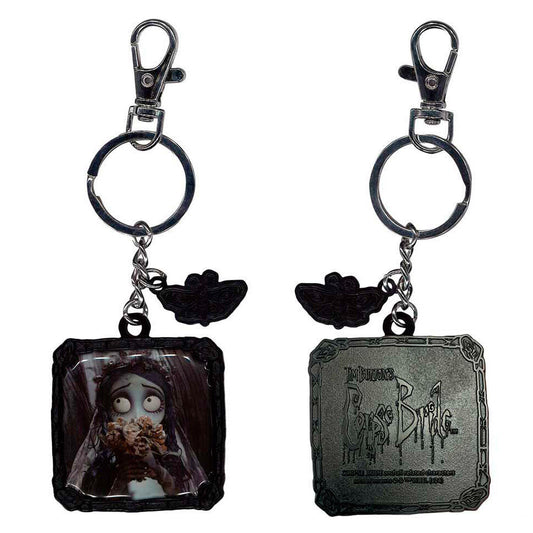 corpse bride flower keychain