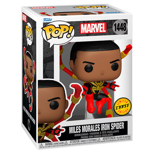 Figura POP de Marvel Miles Morales Iron Spider Chase