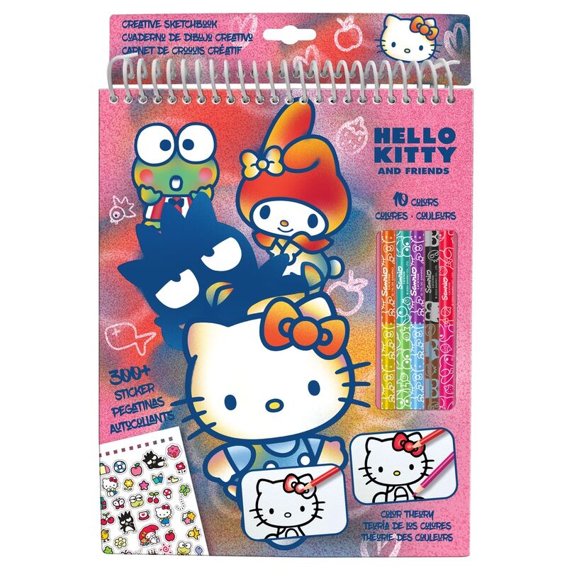 hello kitty coloring pencil set