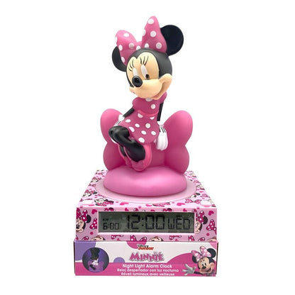 3d lamp with disney minnie mouse alarm clock
