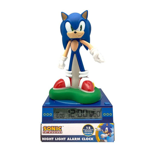 3d lamp with sonic the hedgehog alarm clock