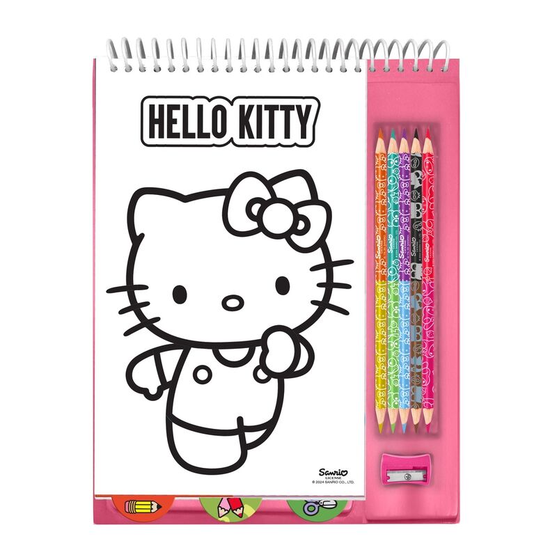 Ensemble de crayons de couleur Hello Kitty