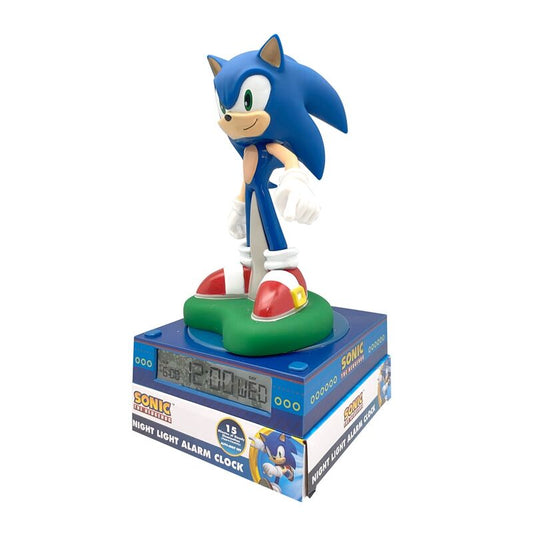 Lampada 3D con sveglia di Sonic the Hedgehog