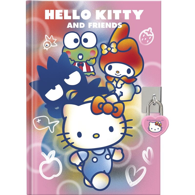 Diary + magic pen + Hello Kitty topper pen