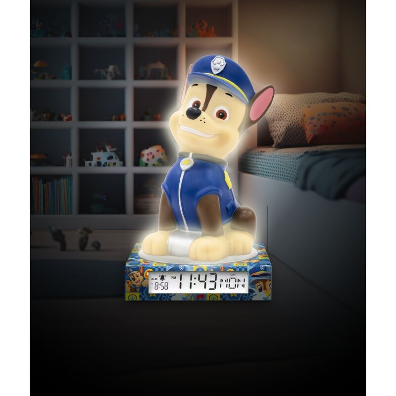 Paw Patrol 3D Lamp with Alarm Clock