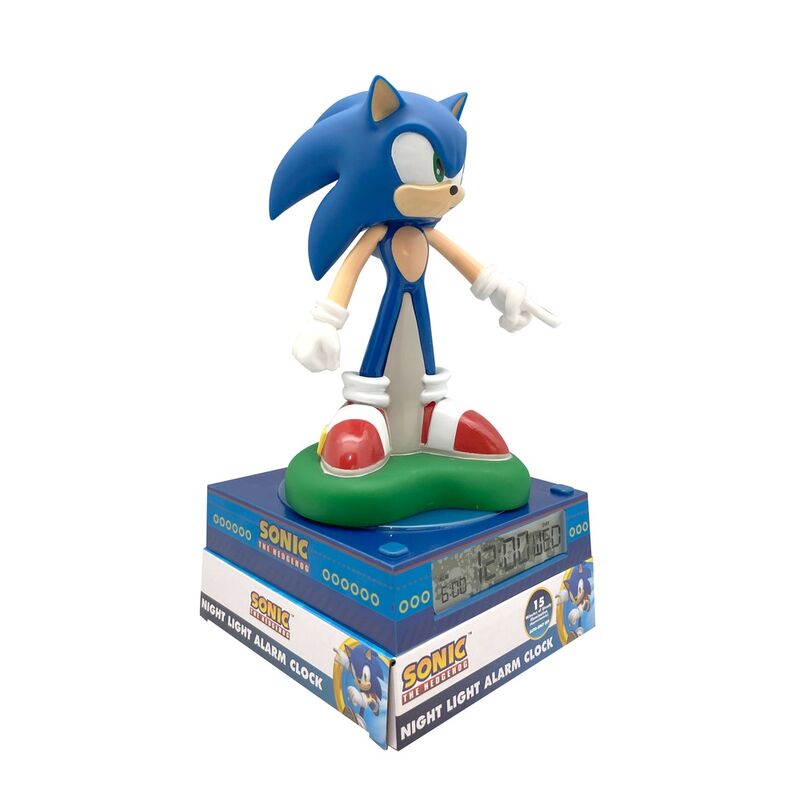 Lampada 3D con sveglia di Sonic the Hedgehog