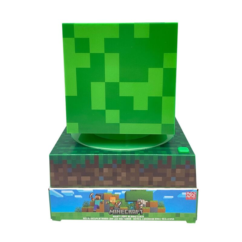 Luminária 3D do Minecraft com despertador