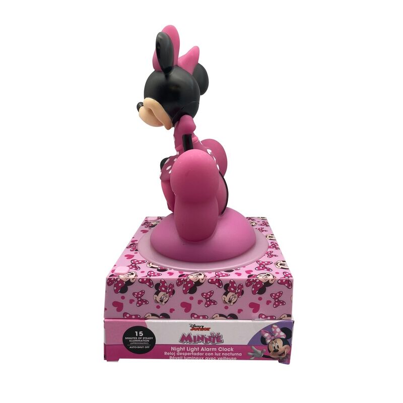 Luminária 3D com despertador da Minnie Mouse da Disney