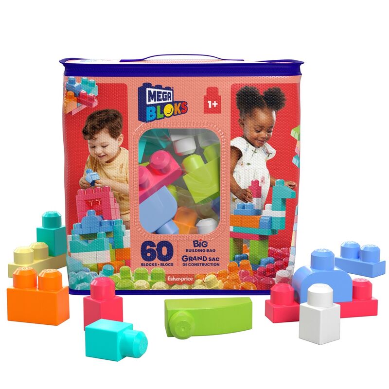 mega bloks pink bag  60 pieces