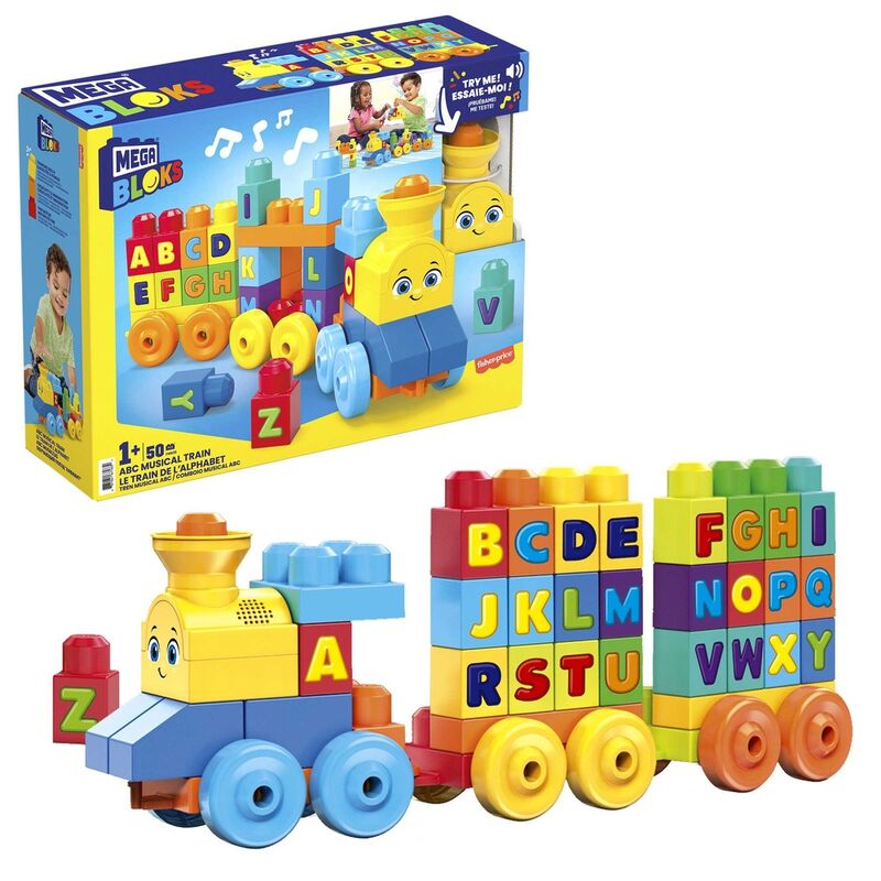 abc mega bloks musical train 50pcs