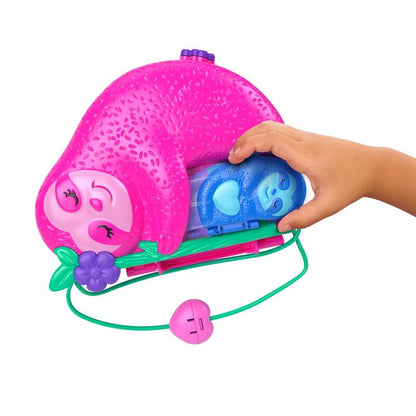Polly Pocket 2 in 1 Sloth Family Treasure Chest