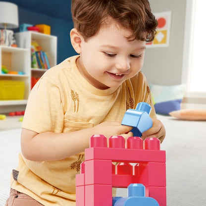 Bolsa rosa Mega Bloks 60 peças