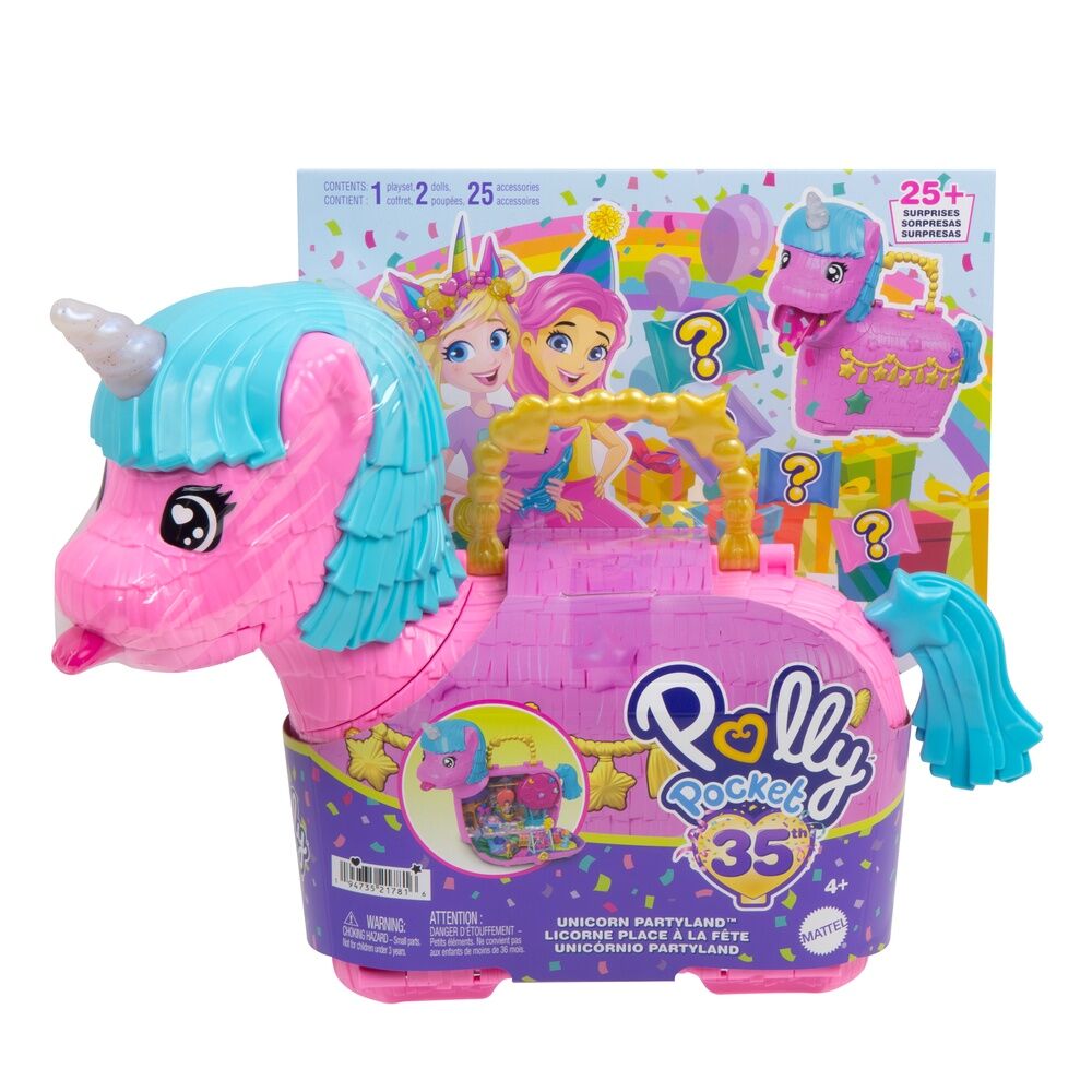 partyland polly pocket unicorn chest