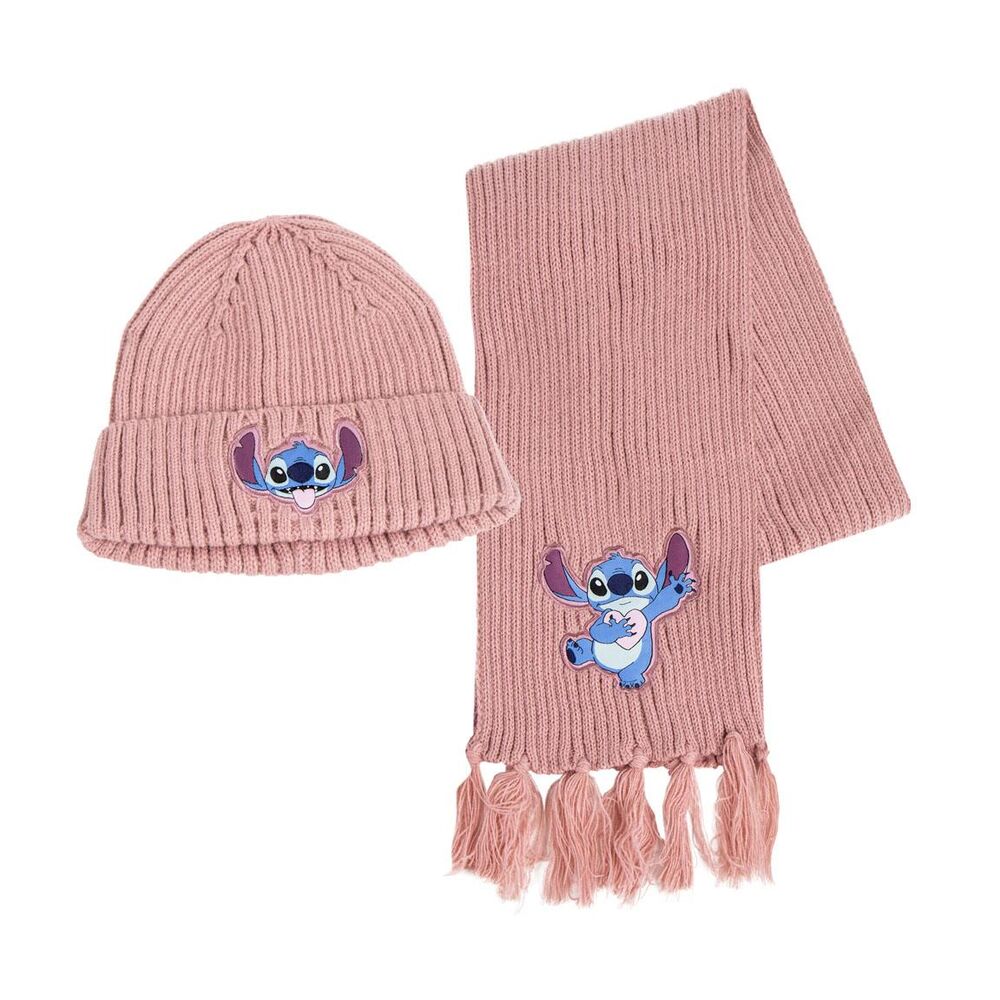 stitch disney hat and scarf set