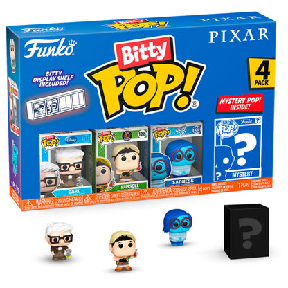 blister of 4 bitty pop figures disney pixar up