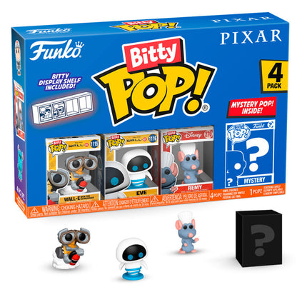 blister 4 figures bitty pop disney pixar wall e