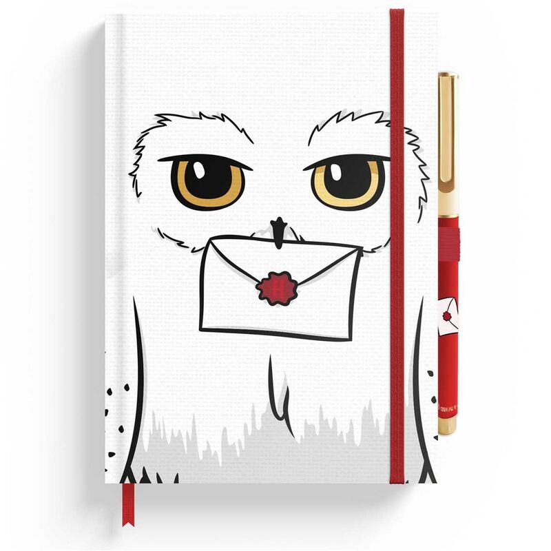premium a5 notebook  hedwig harry potter pen