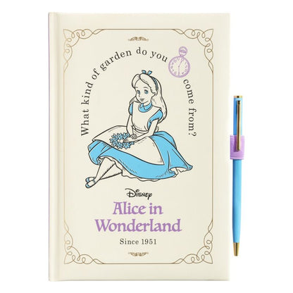 premium a5 notebook  pen alice in wonderland disney
