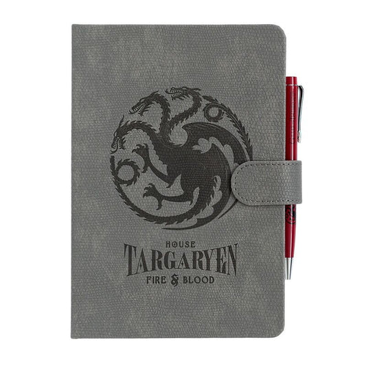 Premium A5 notebook + Targaryen Game of Thrones pen