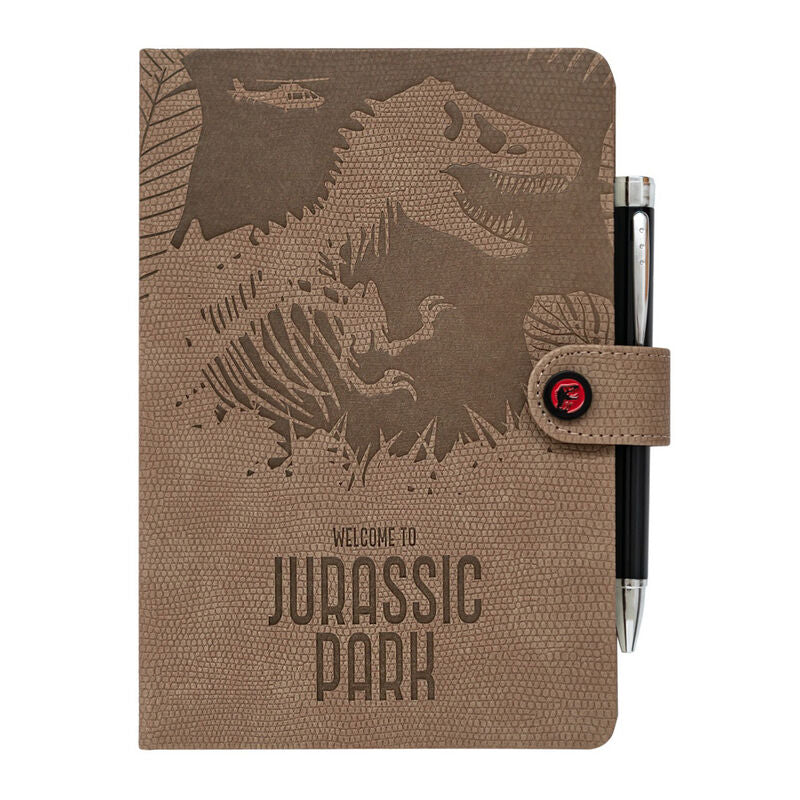 premium a5 notebook  jurassic park projector pen