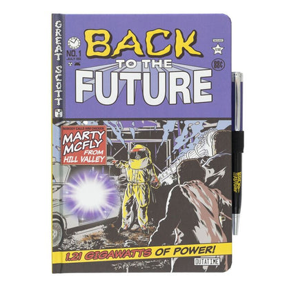 premium a5 notebook  pen back to the future