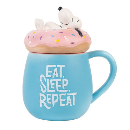 3d eat sleep repeat snoopy mug 500ml