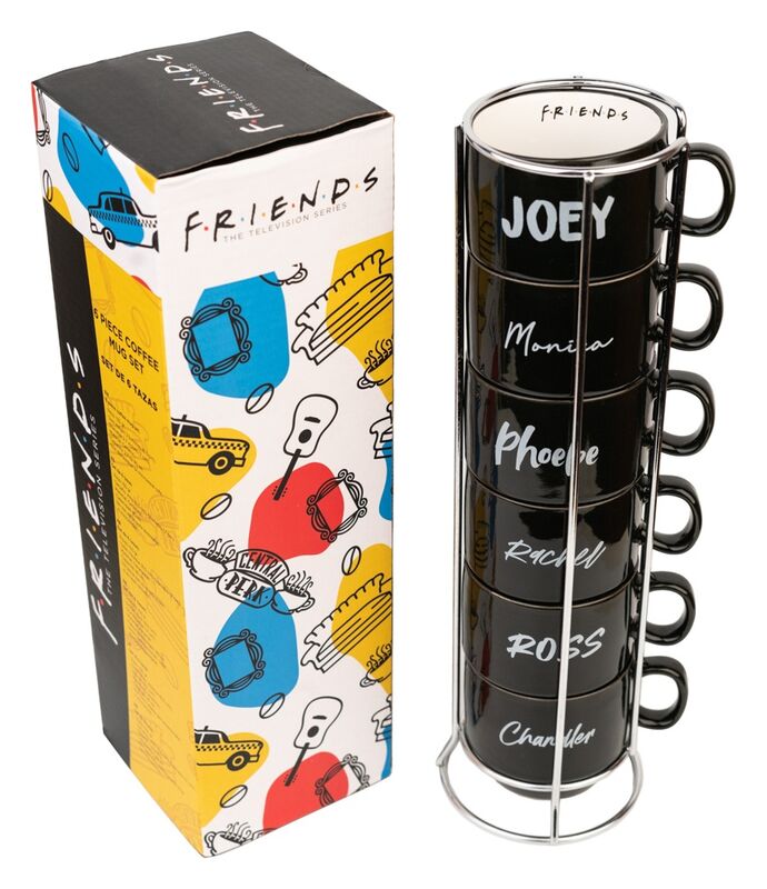 set of 6 friends mugs 150ml