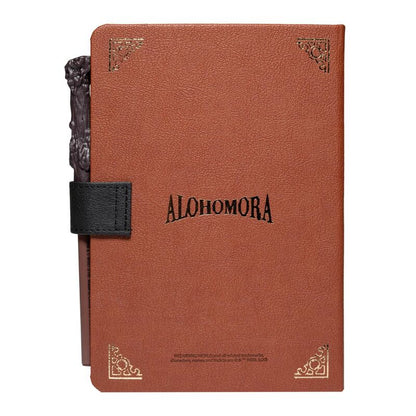 Carnet A5 premium + stylo baguette Harry Potter de Poudlard