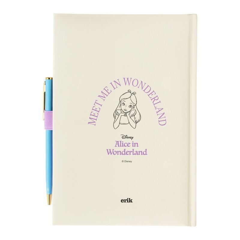 Taccuino A5 premium + penna Alice nel Paese delle Meraviglie Disney