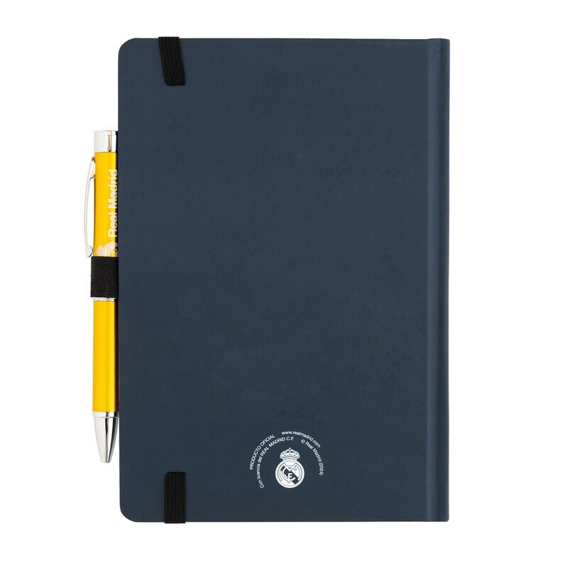 Premium Notizbuch im A5 Format + Real Madrid Projektorstift