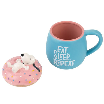 3D Essen Schlafen Wiederholen Snoopy Becher 500 ml