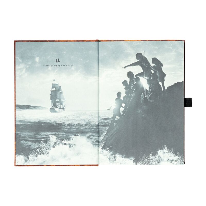 Premium Notizbuch im A5 Format + Goonies Projektorstift