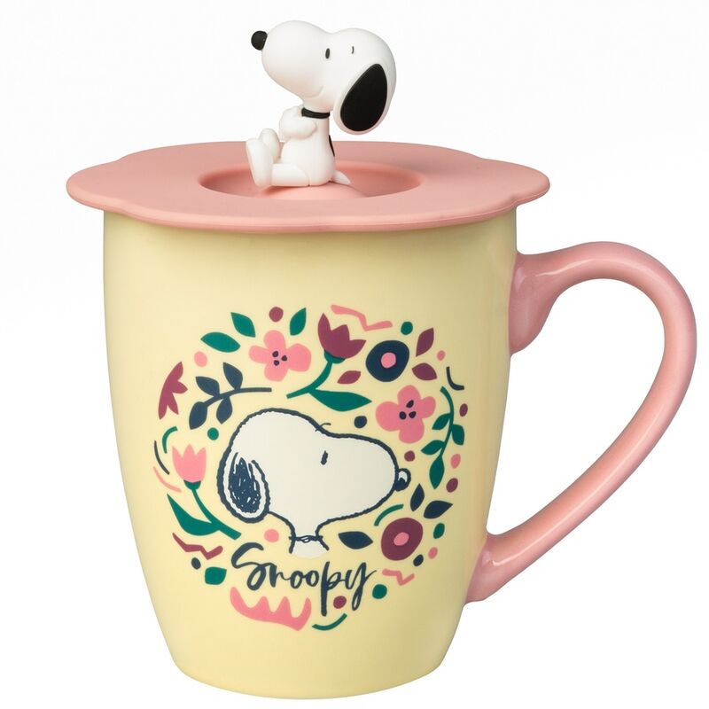 premium mug with snoopy lid