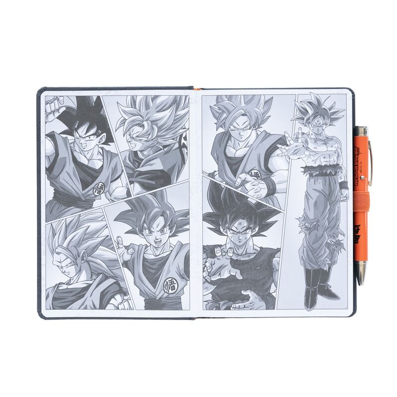 Premium Notizbuch im A5 Format + Dragon Ball Super Projektorstift