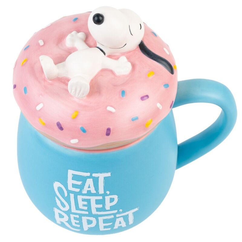 3D Essen Schlafen Wiederholen Snoopy Becher 500 ml