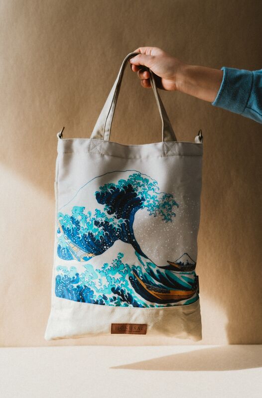 Borsa della spesa La Grande Onda Kanagawa Hokusai