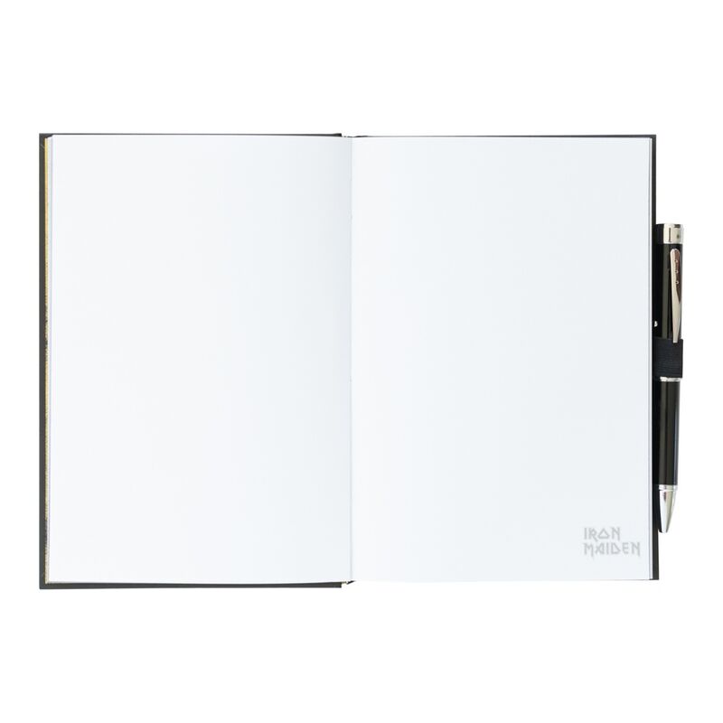 Premium Notizbuch im A5 Format + Iron Maiden Projektorstift