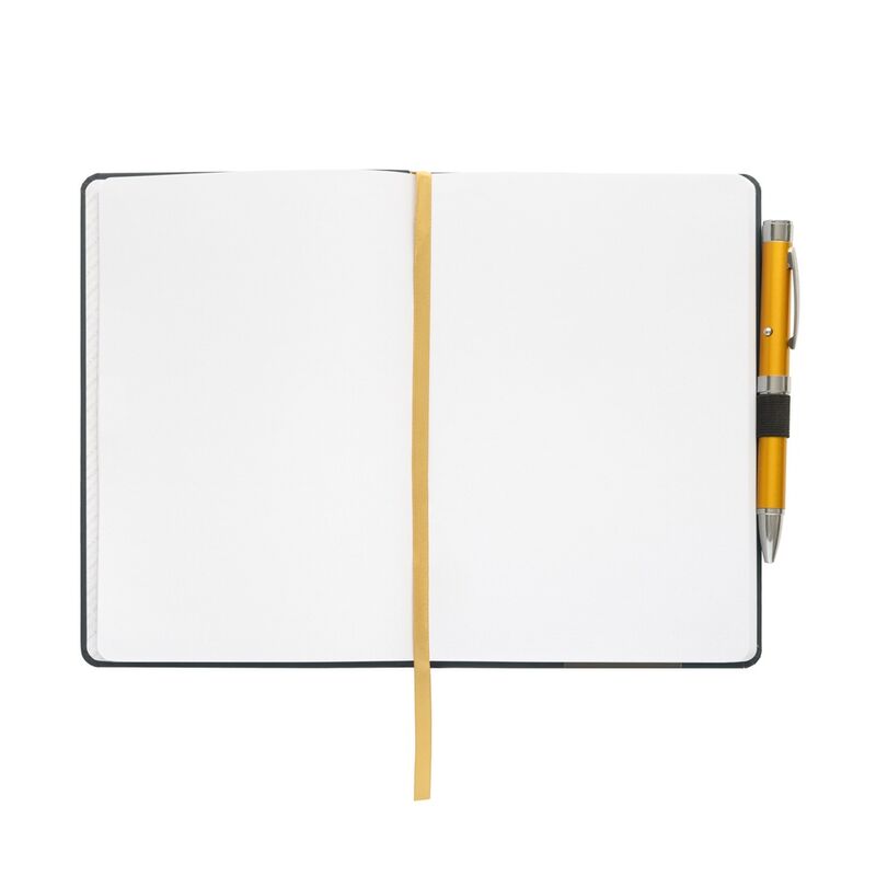 Premium Notizbuch im A5 Format + Real Madrid Projektorstift