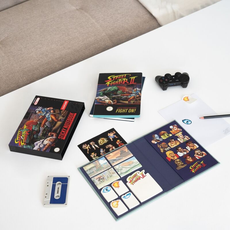 Premium A5 Notebook Sticky Notes Street Fighter