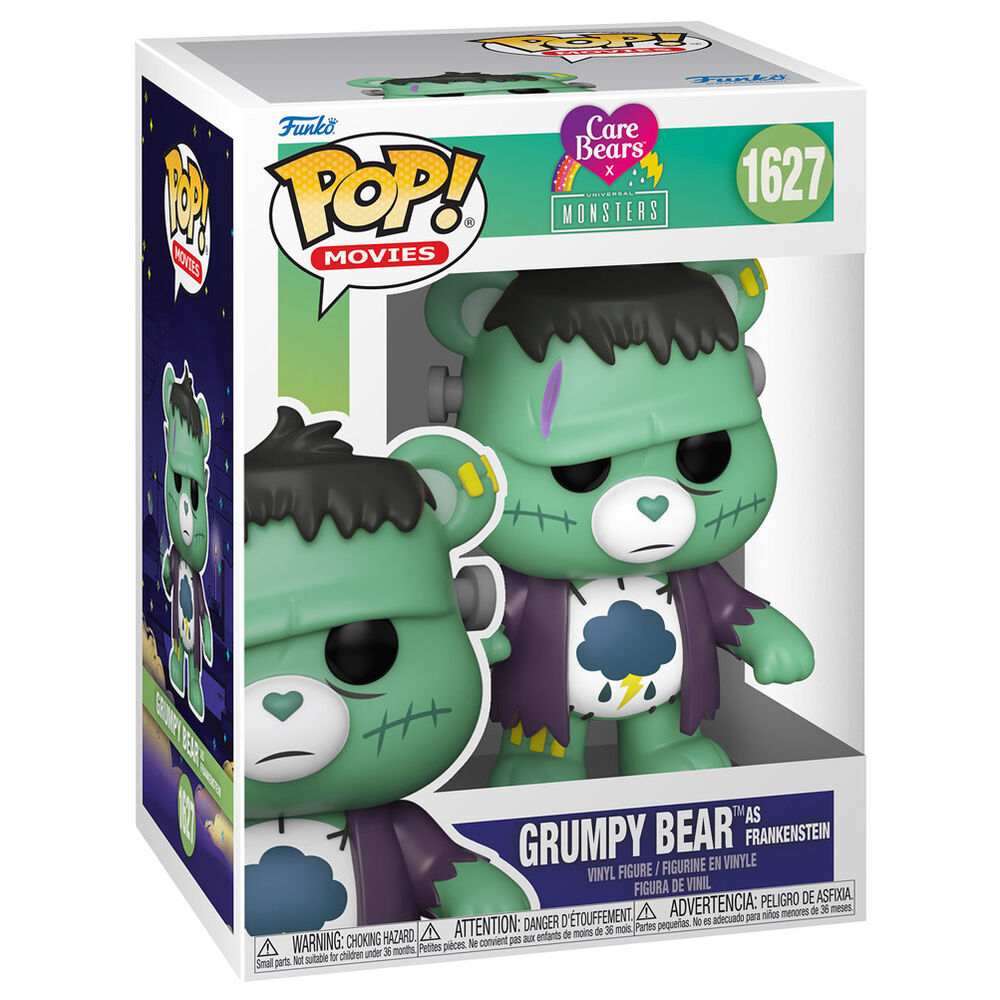 care bears x monsters grumpy bear frankenstein pop figure