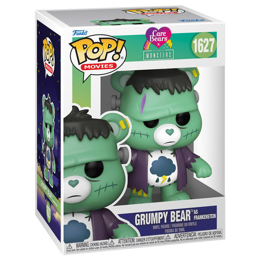 care bears x monsters grumpy bear frankenstein pop figure