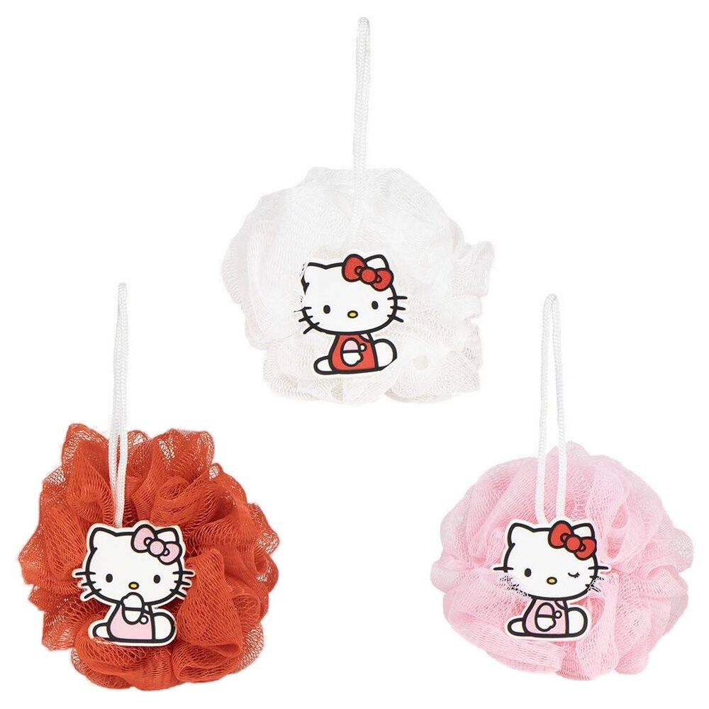 hello kitty shower sponge assortment