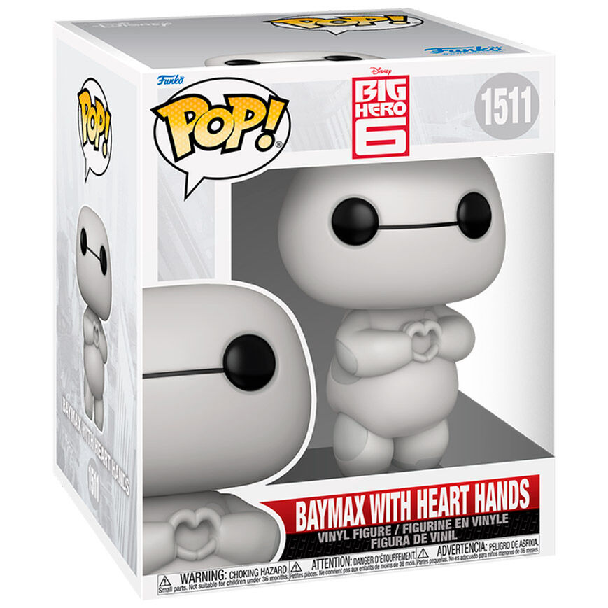 pop super disney baymax figure with heart hands
