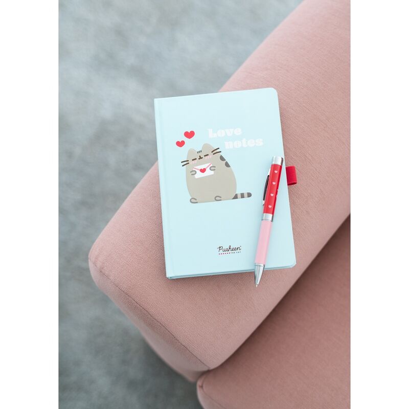 Premium A5 Notebook, Pen Projector, Purrfect Love Pusheen