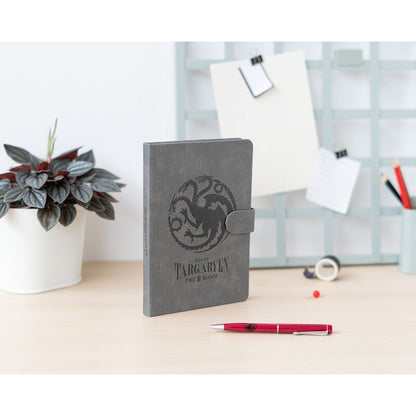 Premium A5 notebook + Targaryen Game of Thrones pen