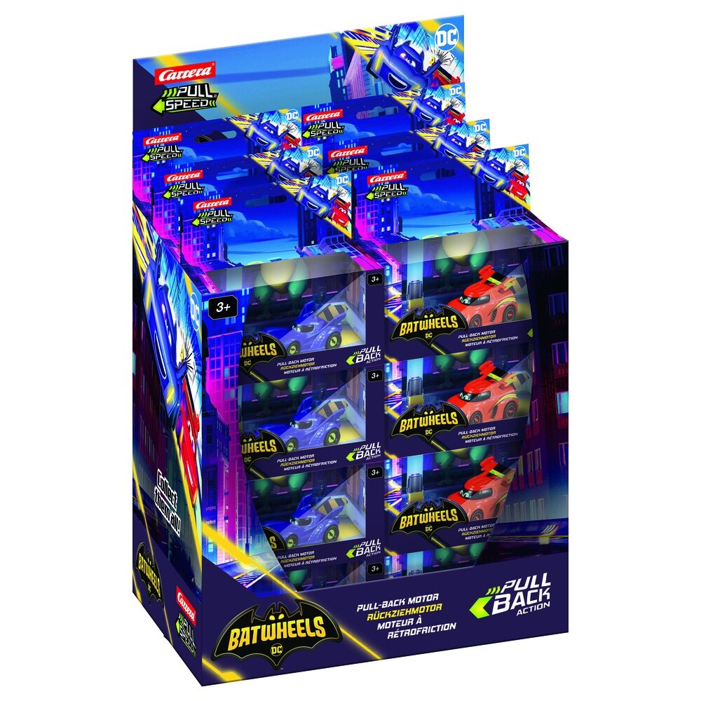 pull & speed ​​batwheels dc comics car assortment