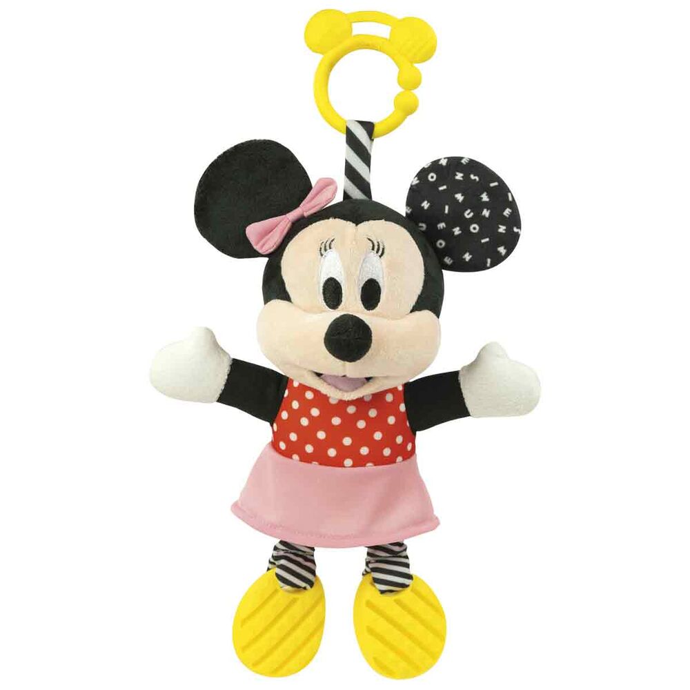 baby minnie disney textured plush toy