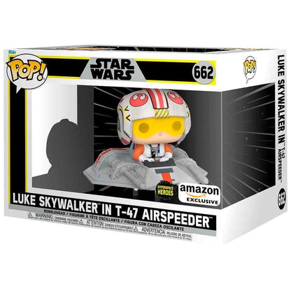 figure pop rides star wars luke skywalker in t 47 airspeeder exclusive