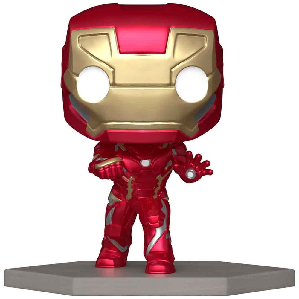 Figura Funko POP do Capitão América de Guerra Civil da Marvel e do Homem de Ferro de Guerra Civil (exclusiva)