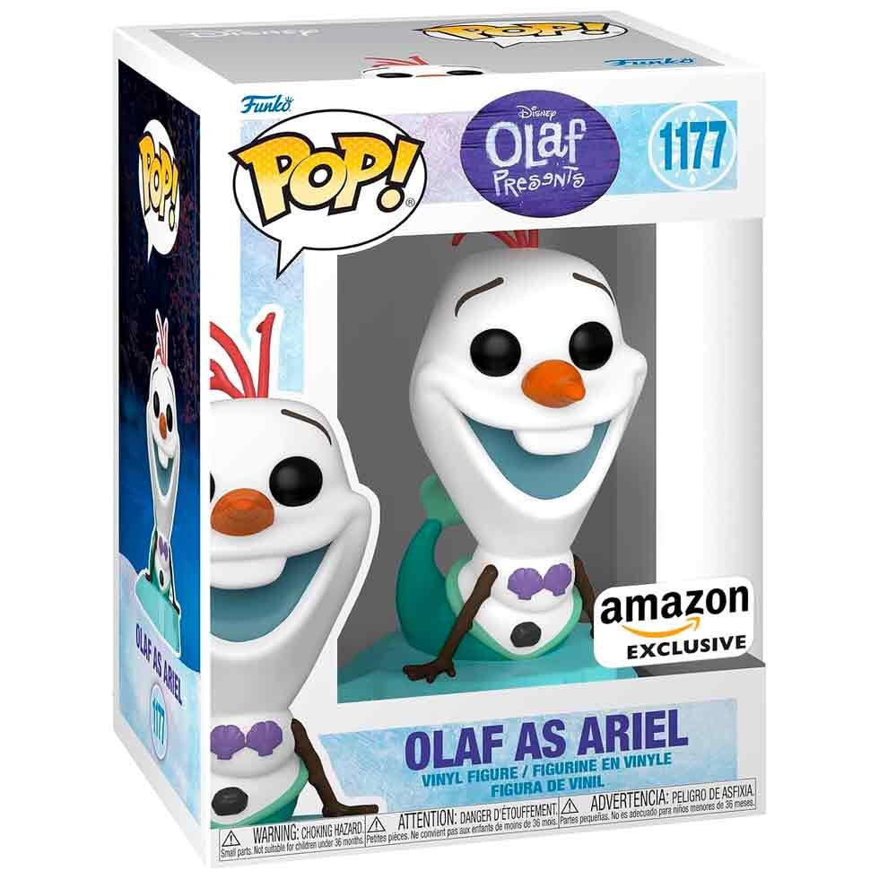 disney olaf present pop figure  olaf as ariel exclusive